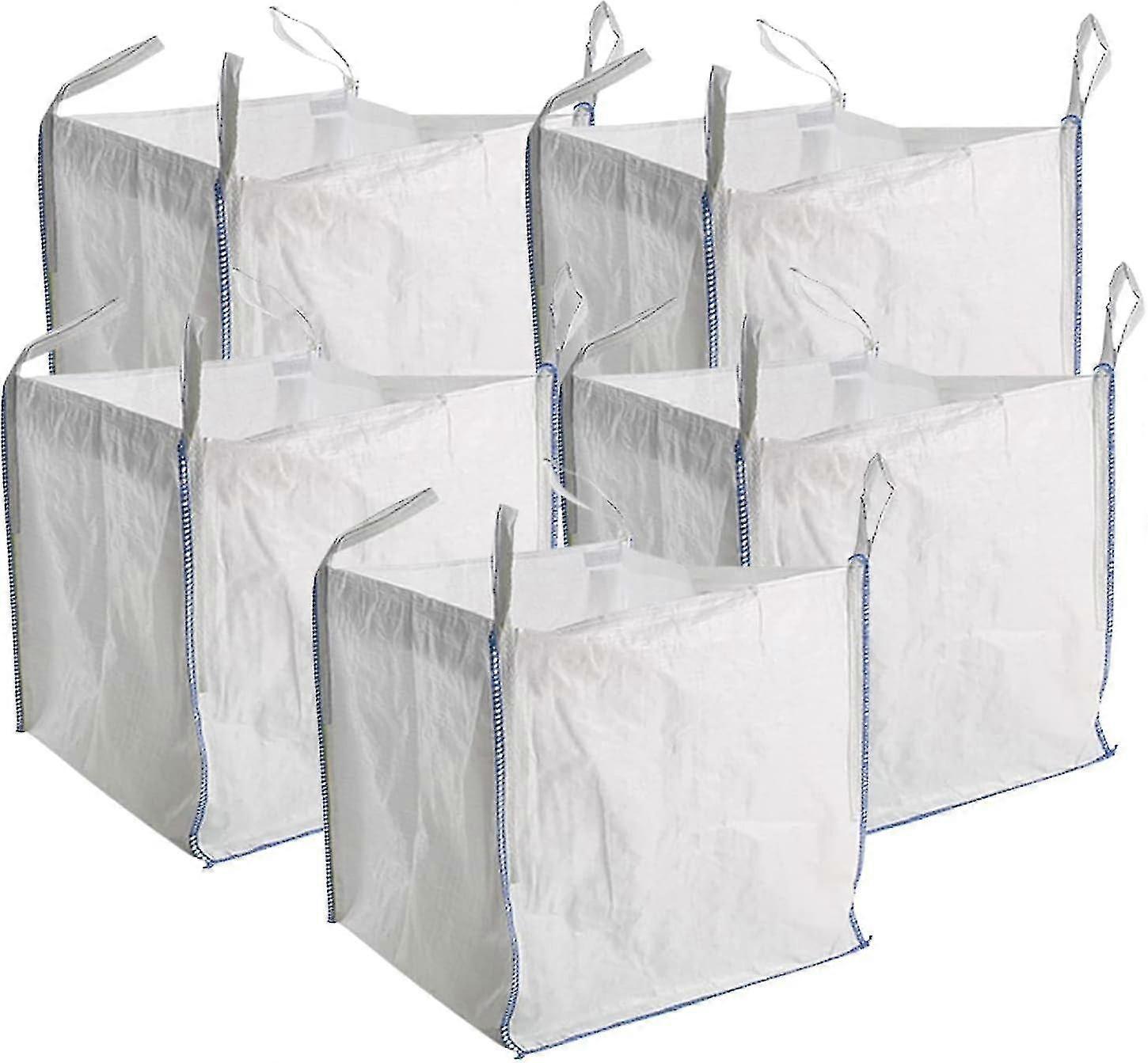 5 × جديد فيبك أكياس السائبة بناة حديقة النفايات 1 طن طن أكياس جامبو أكياس تخزين الثقيلة - q36 / YY