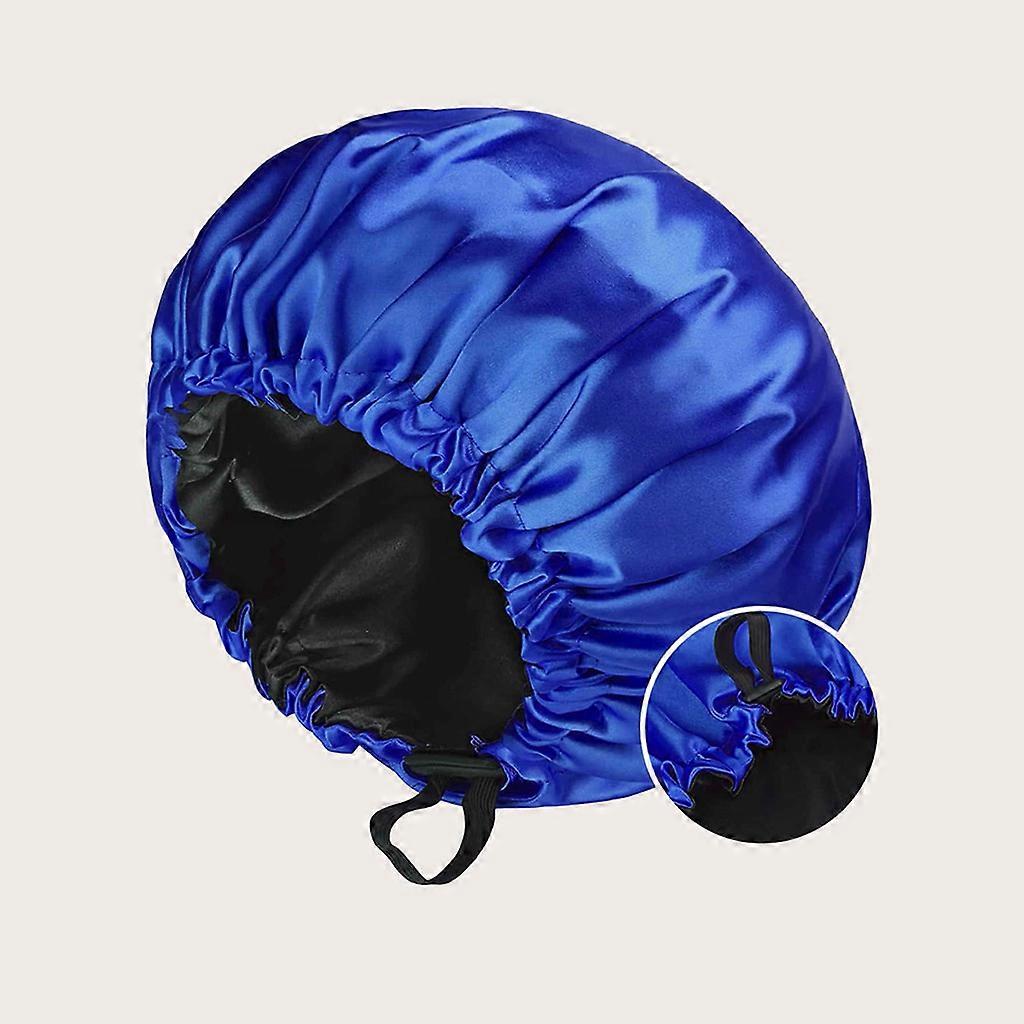 (JWDd)3-Pack Polyester Sleep Caps: Double-Sided, Adjustable, Soft for Night Use