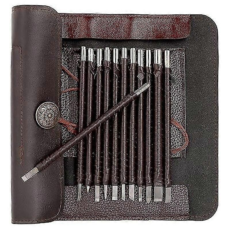 12 PCS Stone Carving Tool, Tungsten Steel Carving Chisels, Carving Kit for Alabaster, Soft Limeston Walkbee