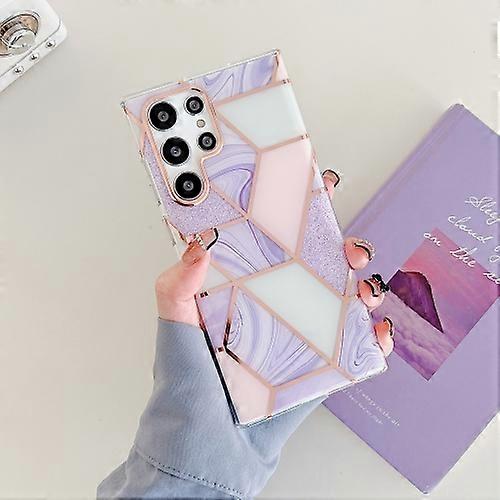 For Samsung Galaxy S22 5G Dual-side Laminating Marble Pattern TPU Phone Case