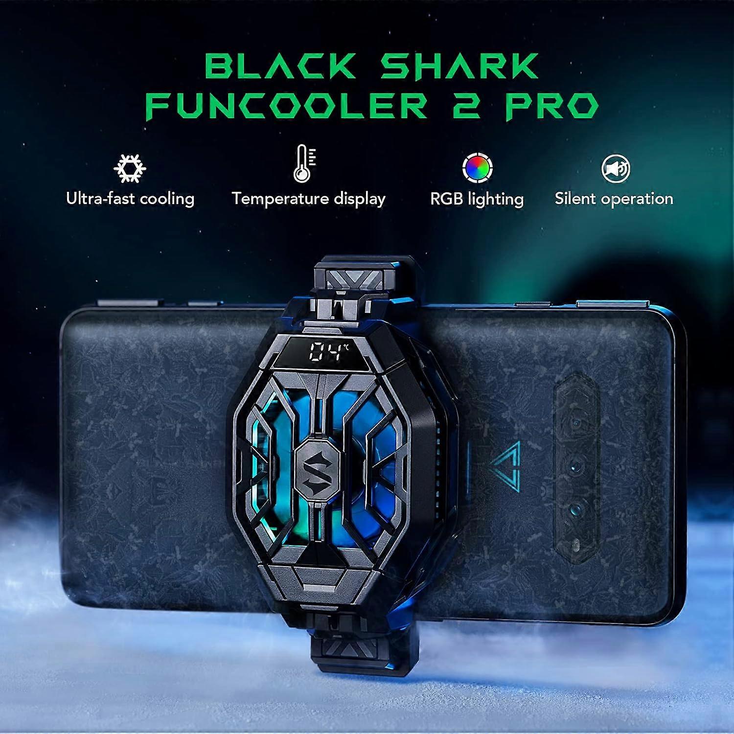 Cell Phone Cooler, Cellphone Radiator with LED Temperature Display/Sleep Timer/Fan Speed Settings for 2.63-3.46 inches iOS/Android Semiconductor Heats
