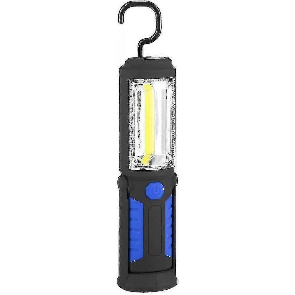 rechargeable Led Work Lamp With Magnetic Led Torch Lamp 2200mah Cob Led 650lm 3w (blue)