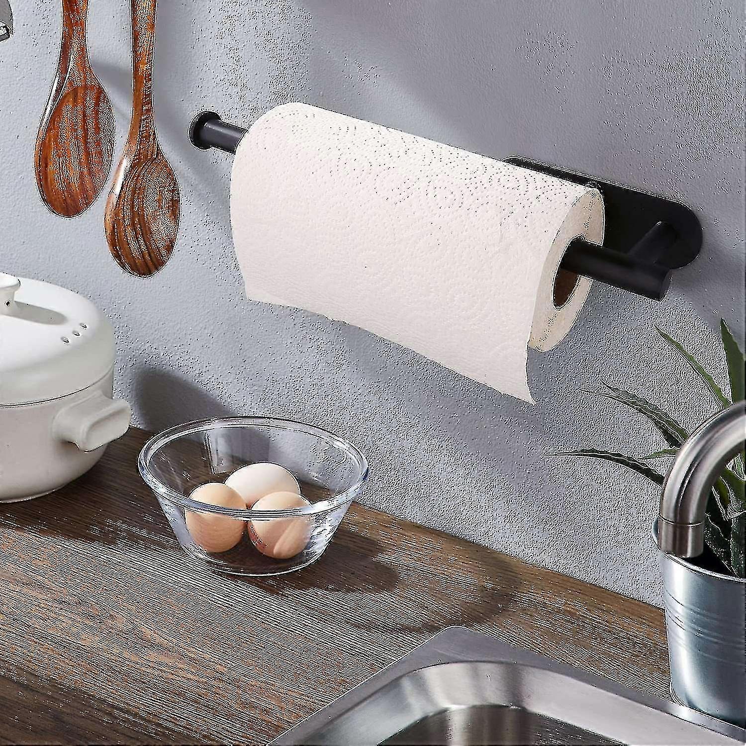 Paper Towel Holder - Kitchen Roll Holder Cabinet Shelf Compatible With Kitchen-b