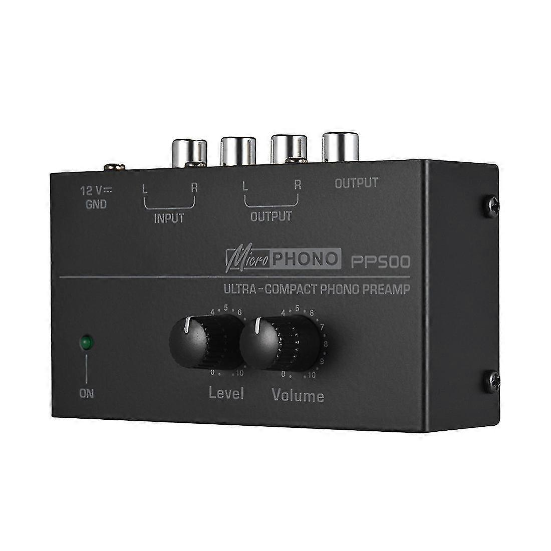 Ultra-compact Phono Preamp Pp500 With Treble Balance Volume Adjustment Pre-amp Turntable Preamplifi