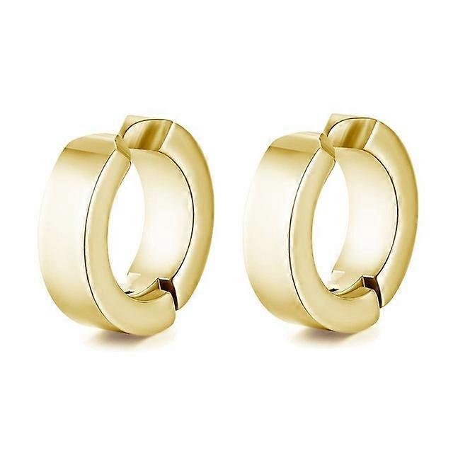2 Par Mode Geometriske Hoop Øreringe Mænd Rustfrit Stål Sølv/Guld/Sort Farver Mænd Øreringe Smykker Piercing Ørespænde