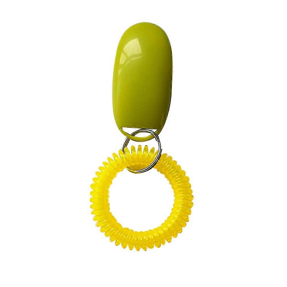 Portable Dog Button Clicker Sound Trainer Pet Training Tool Wrist Band Accessory