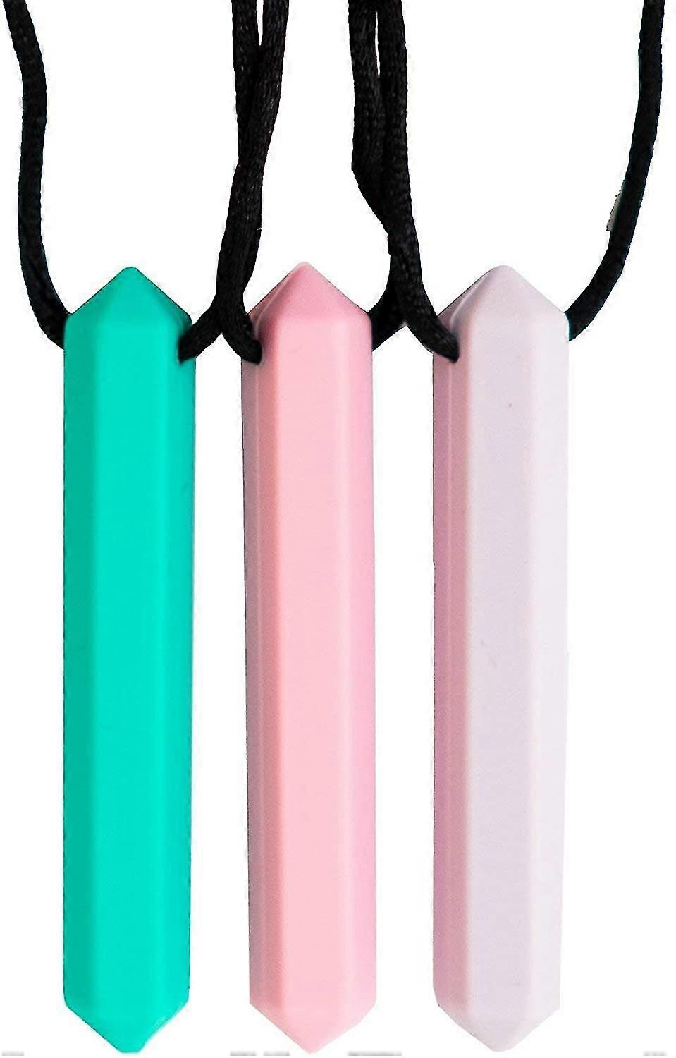 Chew Chew Pencil Sensory Necklace Set -for Kids Or Adults