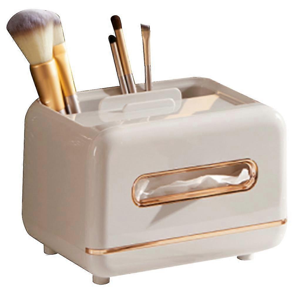 Tissue Boxes With Remote Control Holder Multifunctional Tissue Paper Storage Box Home Office Counte