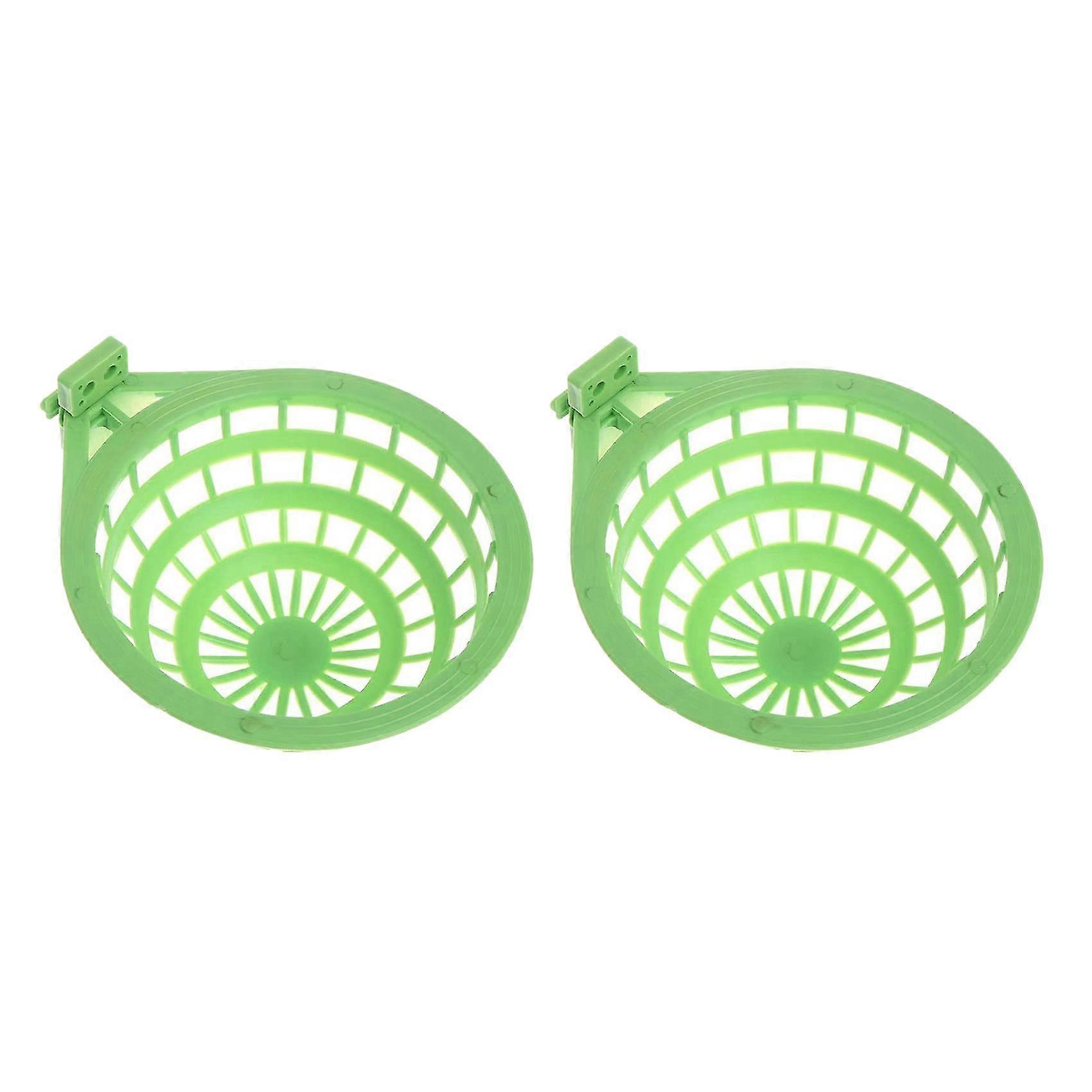 2x Bird Nest Plastic Hollow Hanging Cage Eggs Hatching Tool Pan Finch Parrot Canary