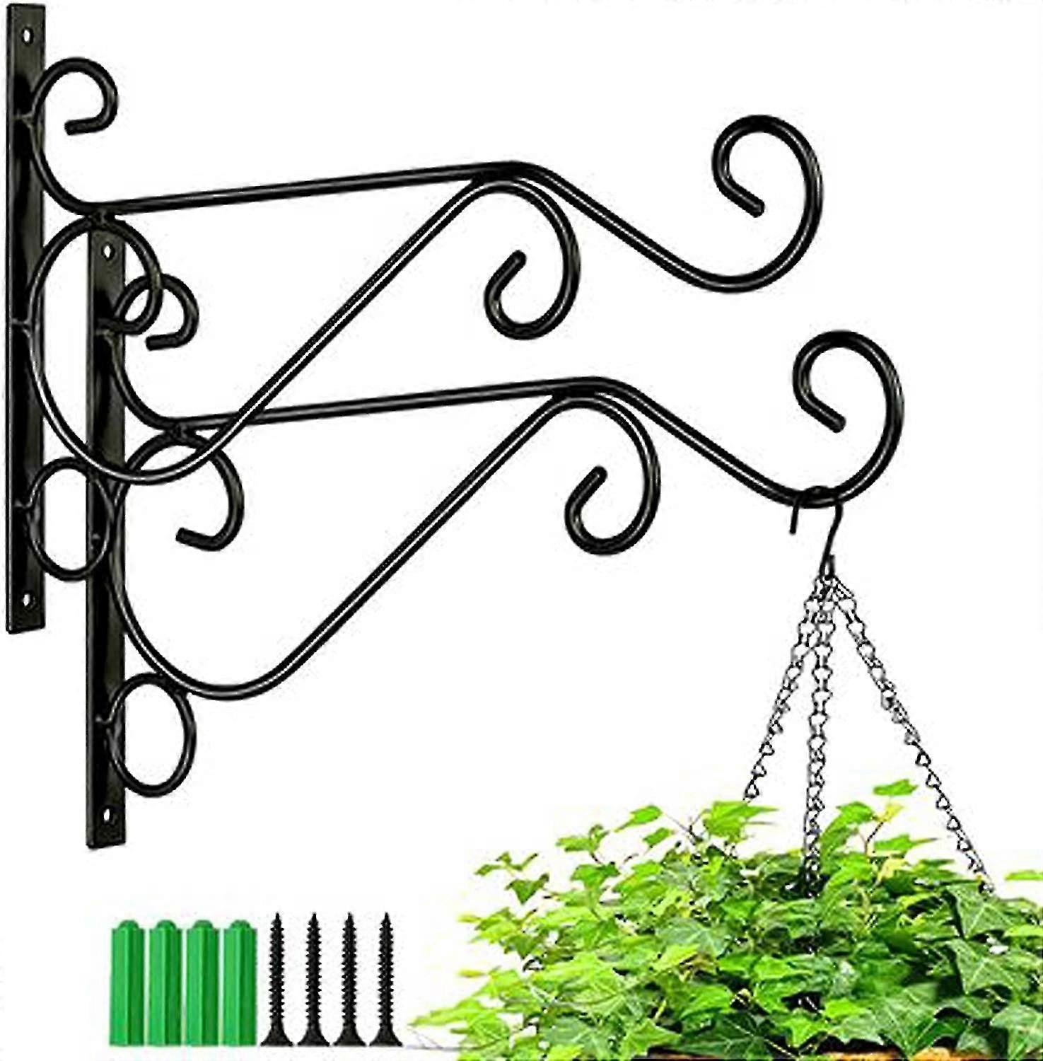 2 Pieces Balcony Wall  mounted Plant Stand