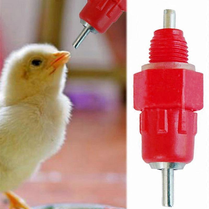 10pcs Automatic Chicken Nipple Feeder Waterer
