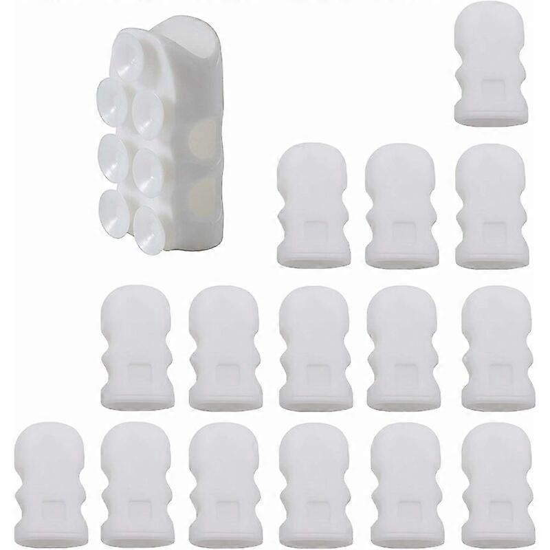 30 sets wall mounted suction cup shower holder --white