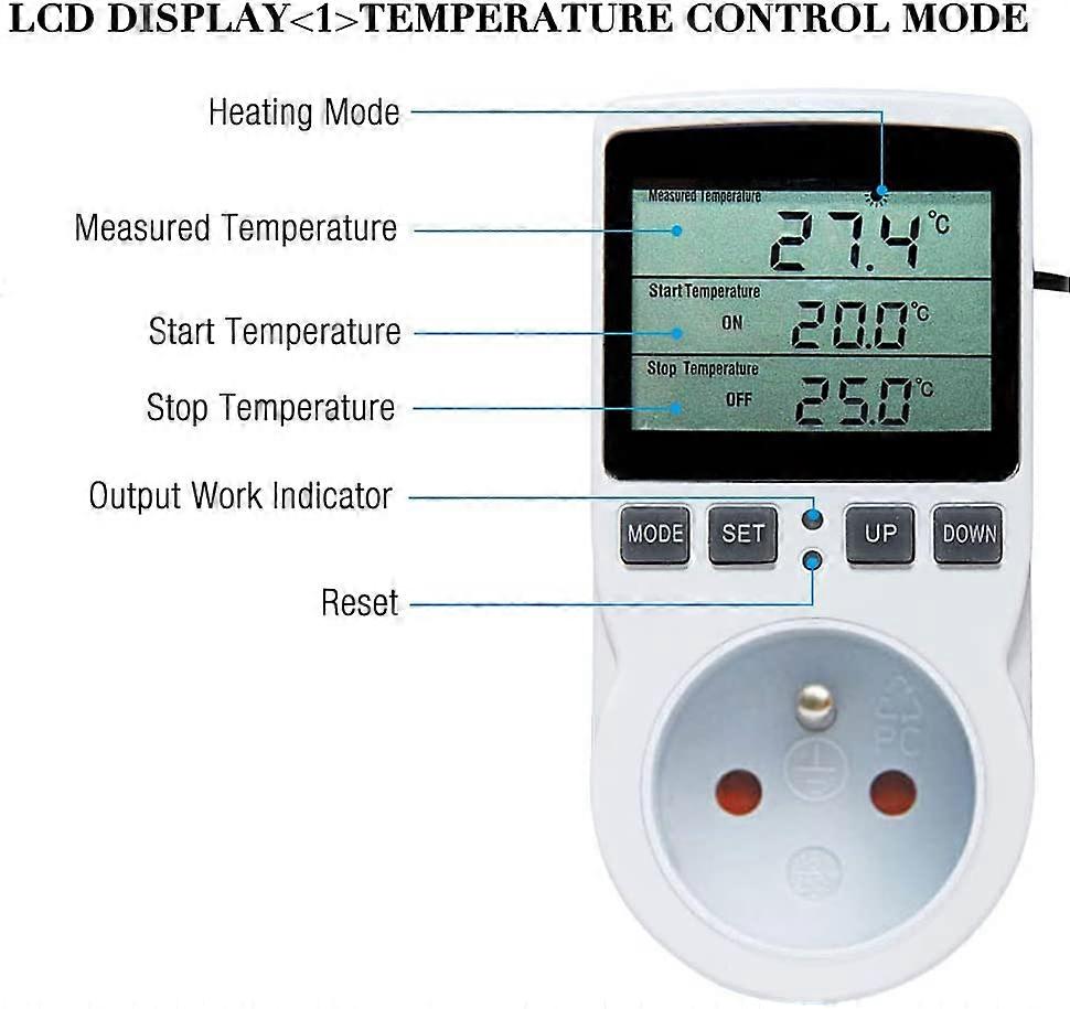 Regolatore Di Temperatura Presa 230V Con Sensore