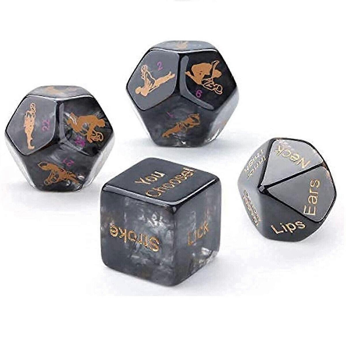 عيد الحب الجديد الذي يرجع تاريخه مضحك 5 في 1 نحت النرد مجموعة زوجين يلعبان النرد