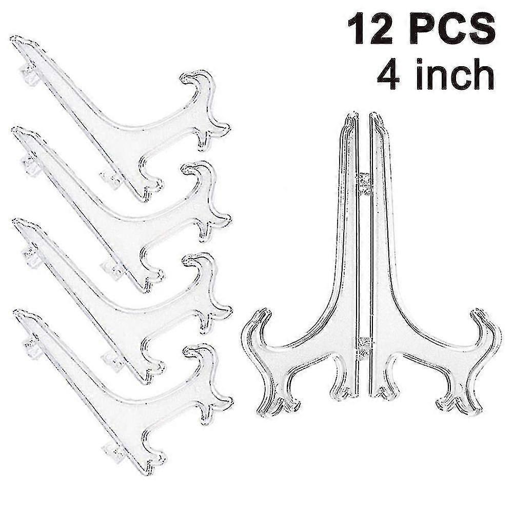 12pcs للطي حامل لوحة واضحة لوحة الزخرفية موقف