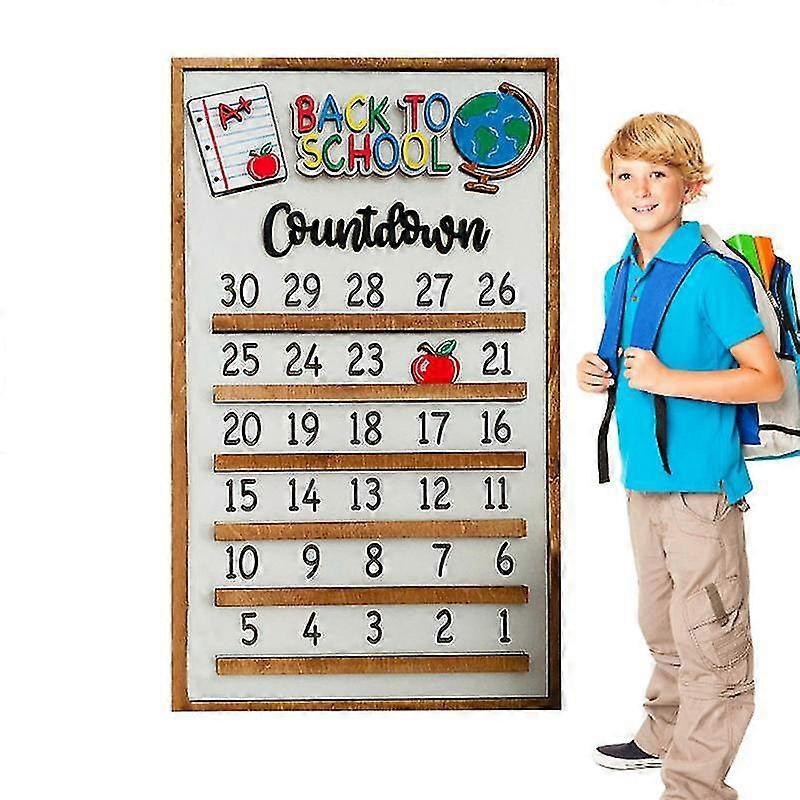 Countdown Calendar Back To School Wood Bulletin Board Countdown Calendar Sturdy Smooth Non Cracking Back To School