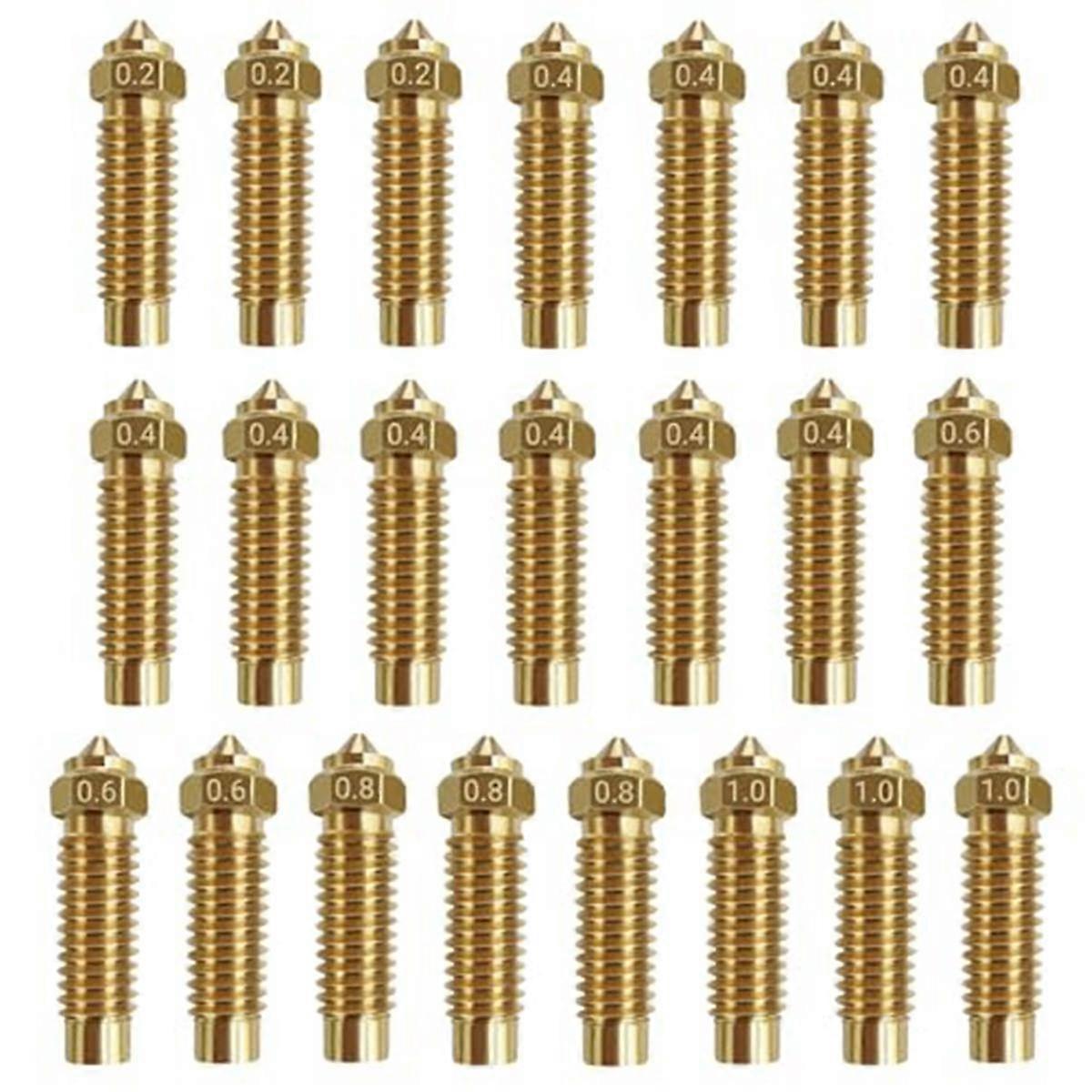 22PCS Brass Nozzles Kit for Neptune 4 Plus, 3D Printer Nozzles Kit for Neptune 4 Plus/Neptune 4 Max
