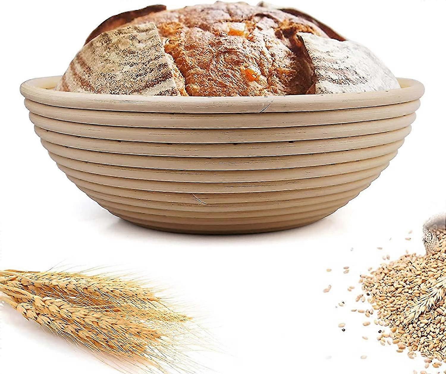 Round Fermentation Basket - With Linen Insert - 22 Cm