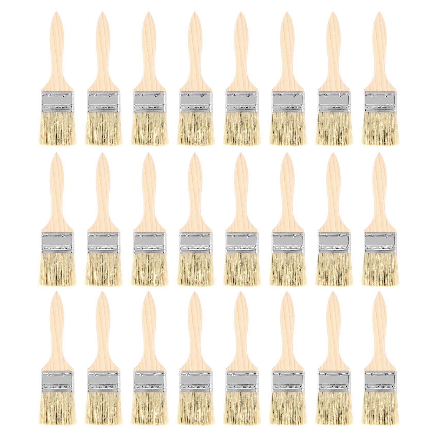 24 Pack of 2 Inch (48mm) Paint Brushes and Chip Paint Brushes for Paint Stains Varnishes Glues and