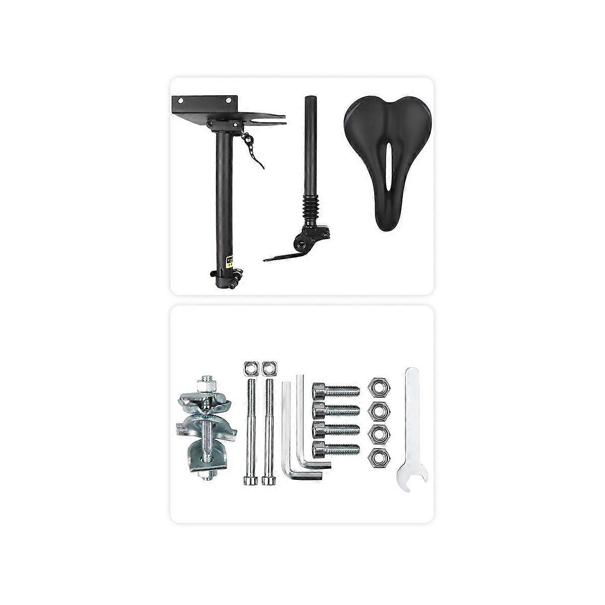 Electric Scooter Seat Adjustable Saddle Set Shockproof Bike Seat Cushion Can Be Raised Lowered for