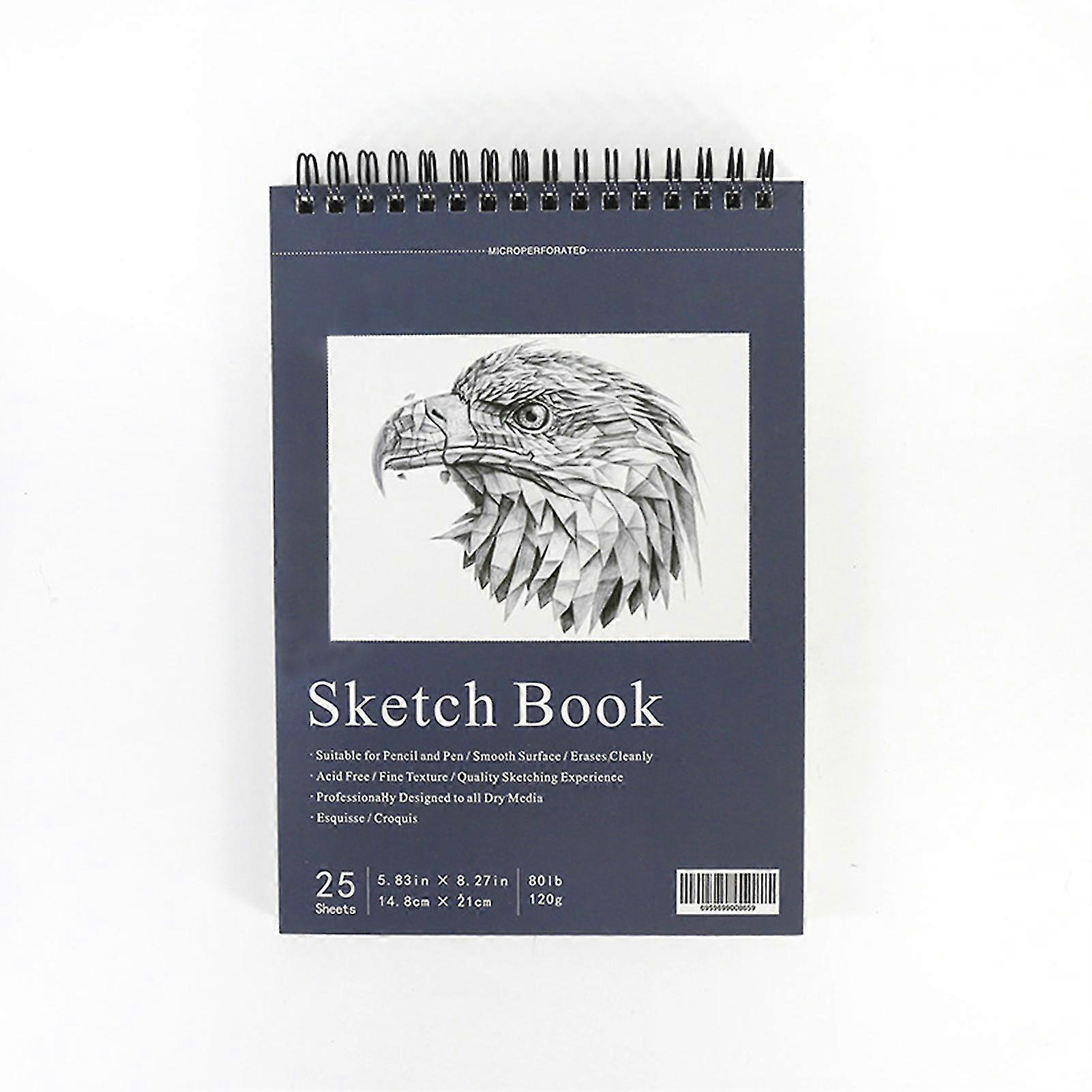 A4/A5 Coils Sketch Book High-Definition Tearable Sketch Notebook for Outdoors