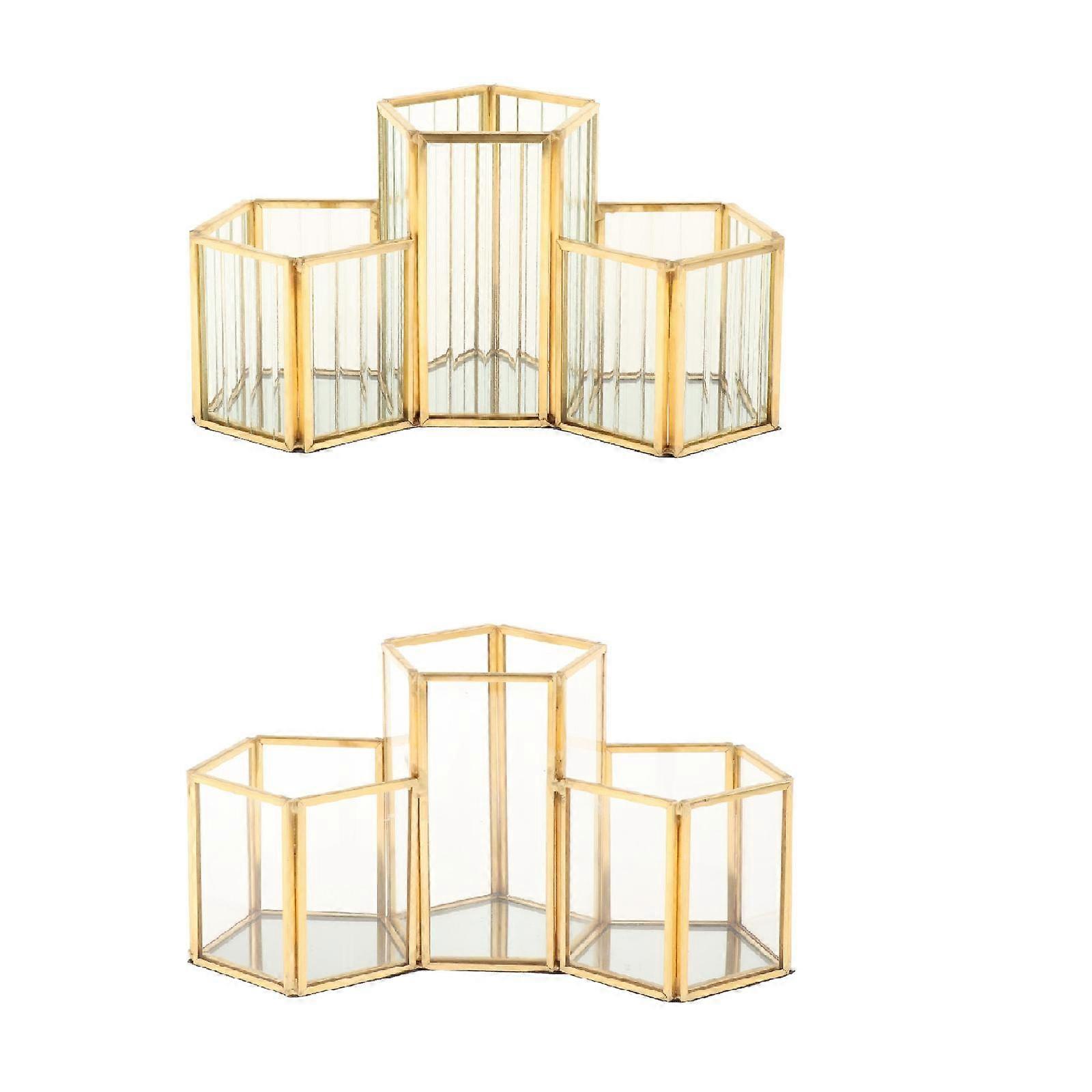 Cosmetic Brush Storage Organizer Combination Designs Three Grid for Eyeliner