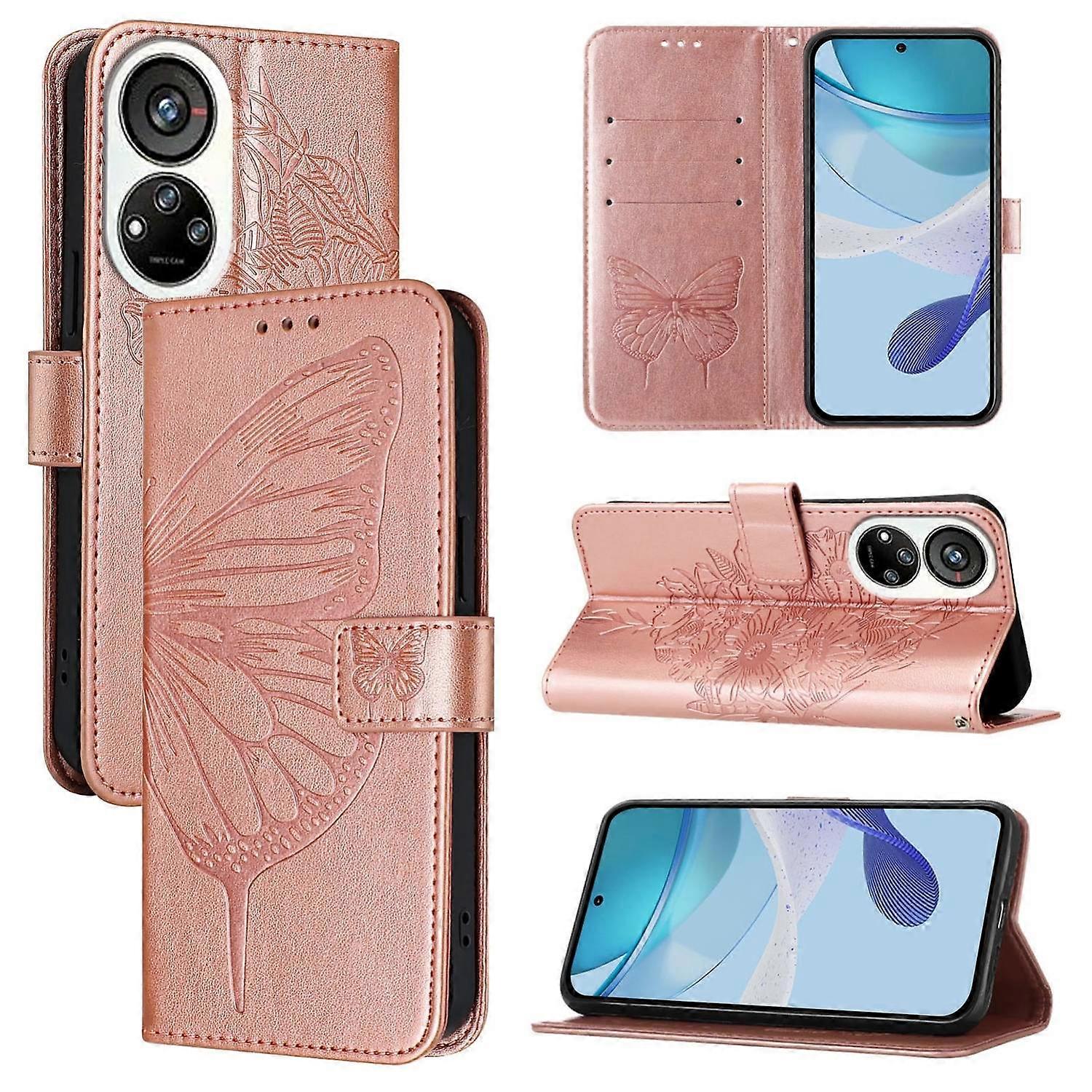 Embossed Butterfly Case For ZTE Blade V40s