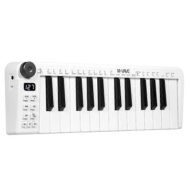 M-vave S-25mini - Rechargeable Portable Usb Keyboard Midi Controller