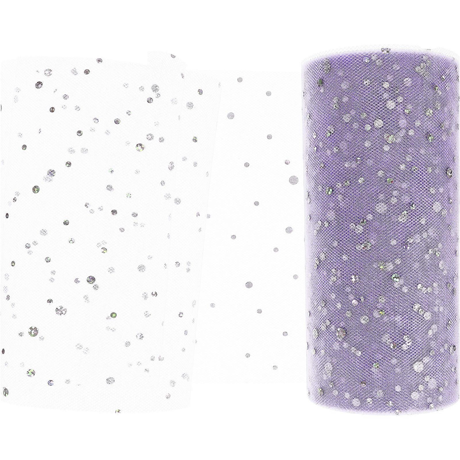 1 roll of Tulle Fabric Decorations DIY Crafting Tulle Netting Fabric Mesh Gauze