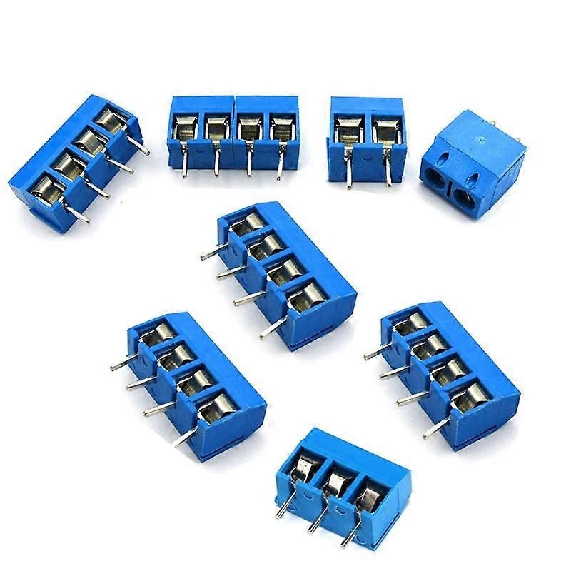 10Pcs/lot KF301-5.0-2P KF301-3P Pitch 5.0mm Straight Pin 2P 3P Screw PCB Terminal Block Connector