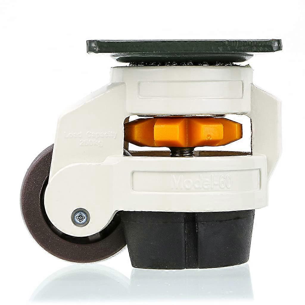 GD-60F 4pcs Retractable Leveling Caster Caster for Heavy Duty Furniture Workbench Welding Table Total Load Capacity 1000kg