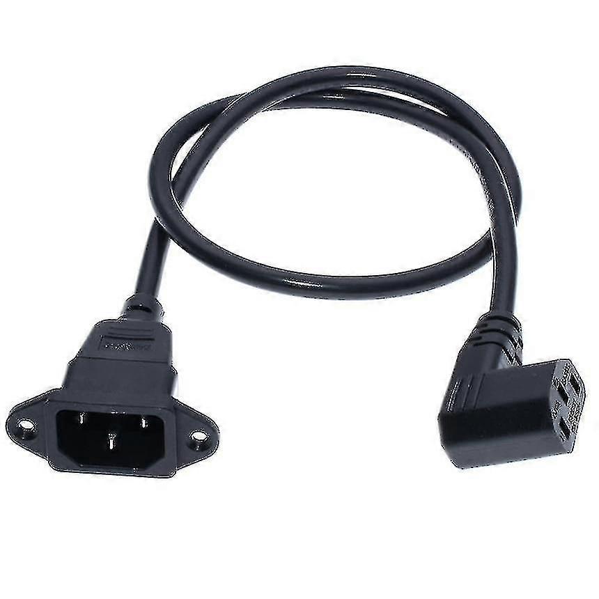 IEC320 C14からC13への延長ケーブル、C14(ネジ穴付き)とC13(ショートレングス)