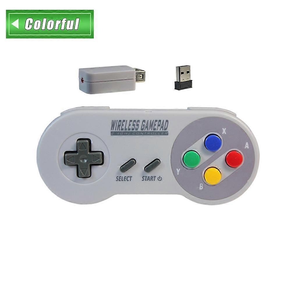 NEW 2.4GHz Wireless Gamepad Controller for Super Nintedn NES & SNES Classic Mini Wireless Console Controller Joystick Gamepads