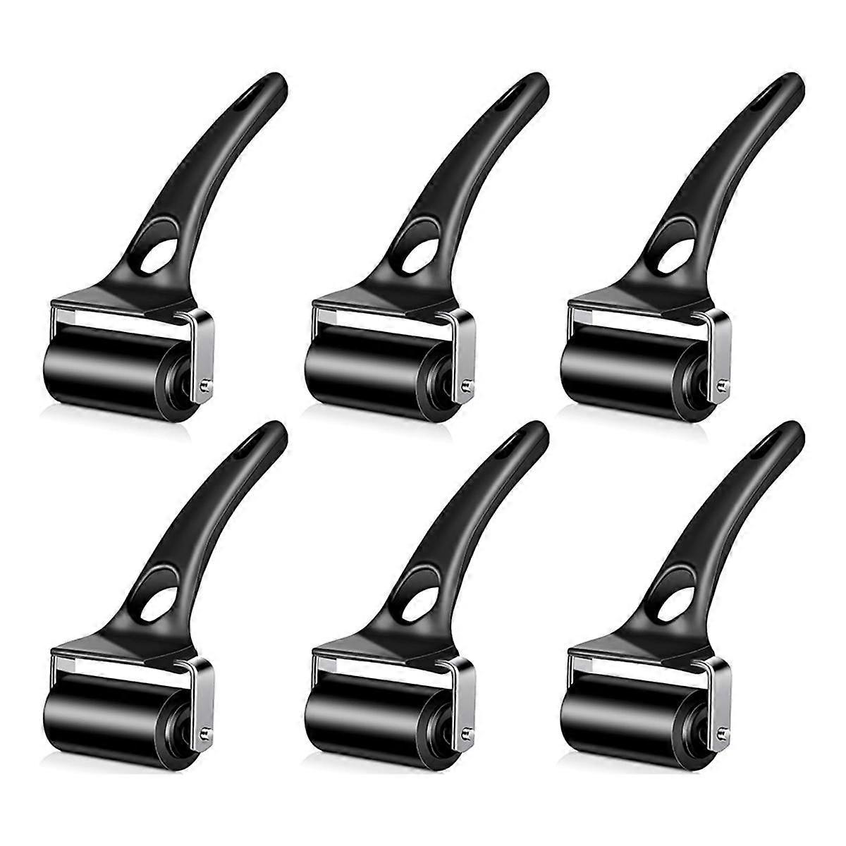 6Pcs Rubber Roller Perfect for Gluing Printing Inking Crafting Press Printmaking Wallpaper Stamping