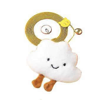 Cat Teaser Toys Interactive Fun Relieve Boredom Hanging Kitten Toys with Bell for Indoor Home Clouds