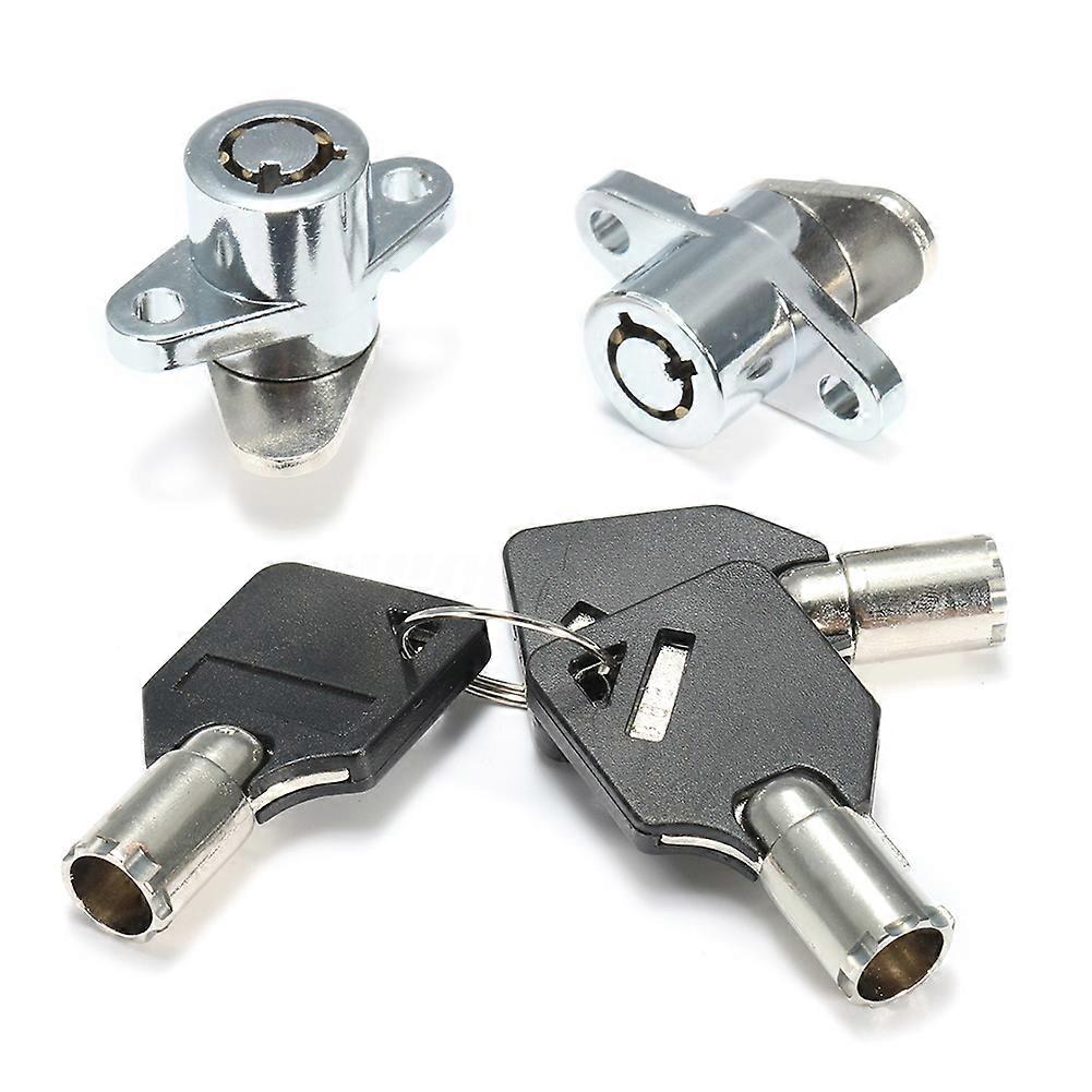 2x Hard Saddlebag Lock 3 Keys Set For Touring Glide Road New