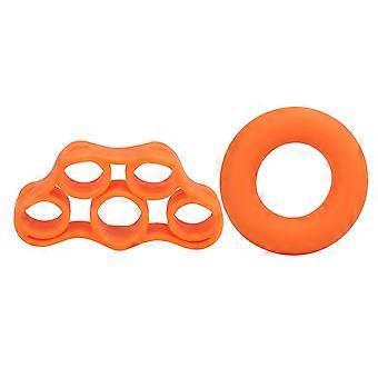 2Pcs Finger Trainer Hand Strengthener Stretcher Exerciser Silikon for musiker Gitarist