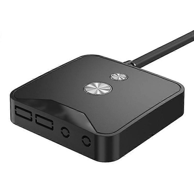 Computer Desktop Power Switch Button On/Off Rset Switch Box Dual USB Dual Audio