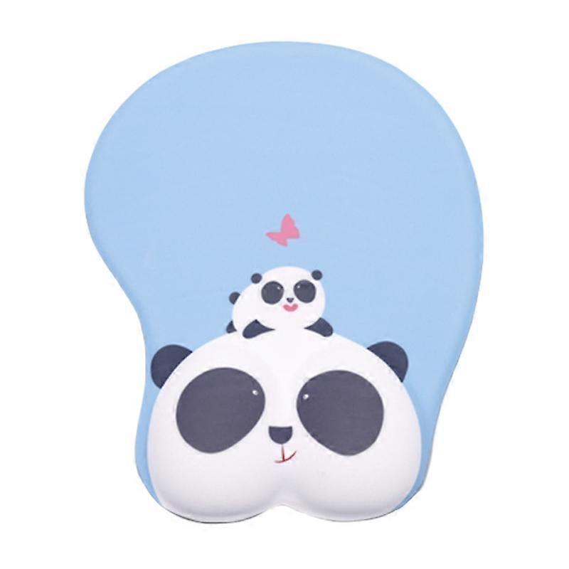 3D Cartoon Mouse Pad Silicone Wrist Rest Support Mouse Pad with Non-Slip Base