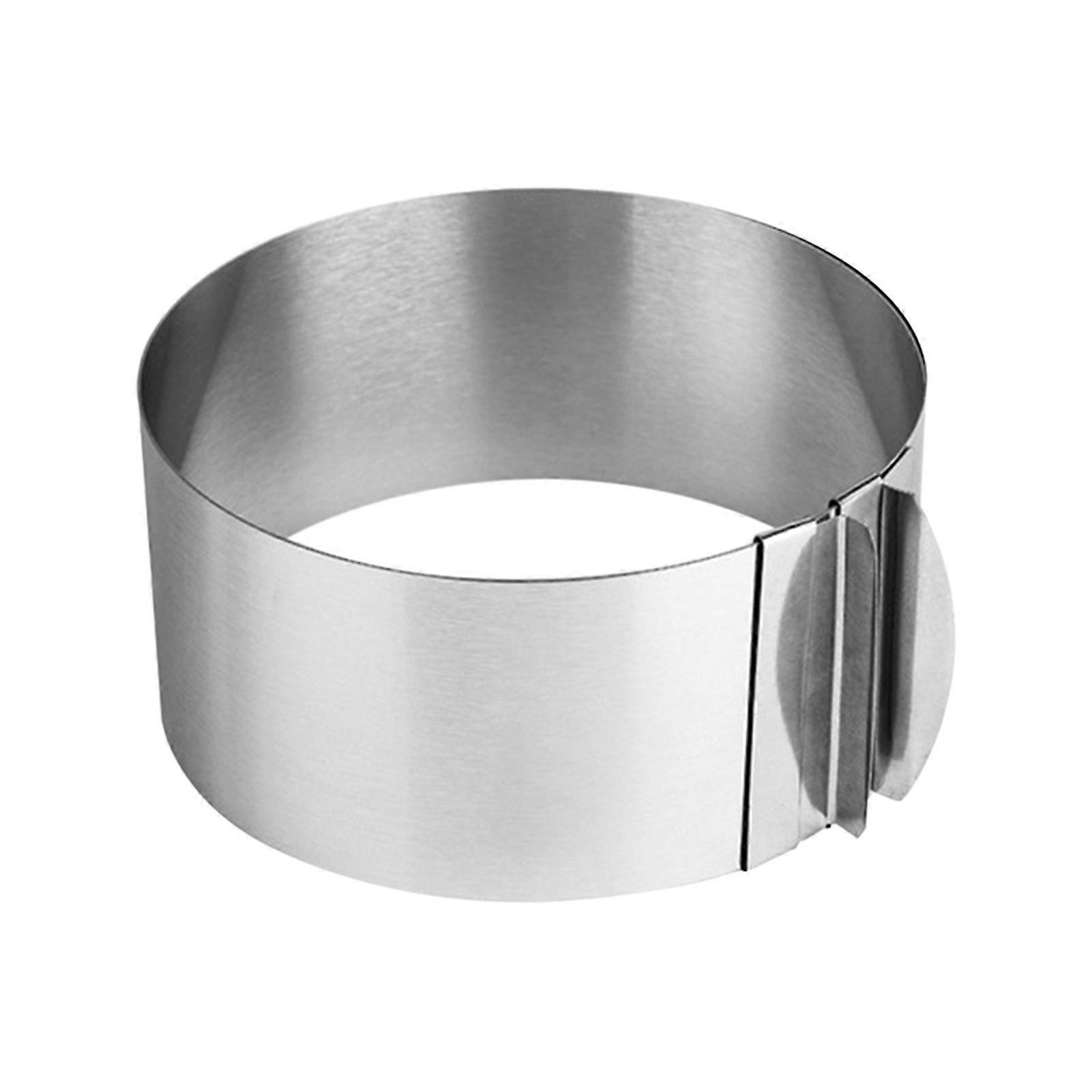 Adjustable Cake Ring DIY Baking Mousses Non Stick Kitchen Gadget Stainless Steel