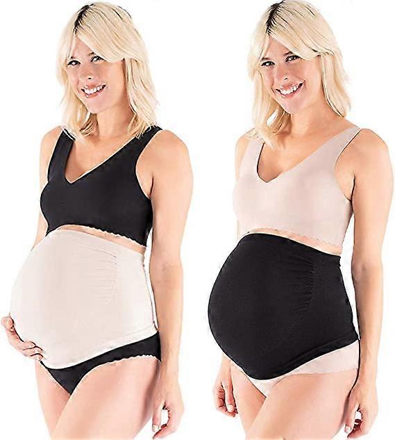 2 κομμάτια κοιλιά μητρότητας BandsL, 95-105CM - Γυναίκα κεφαλόδεσμος έγκυος εγκυμοσύνη ζώνη άνευ ραφής στήριγμα κεφαλής για έγκυες γυναίκες πακέτο
