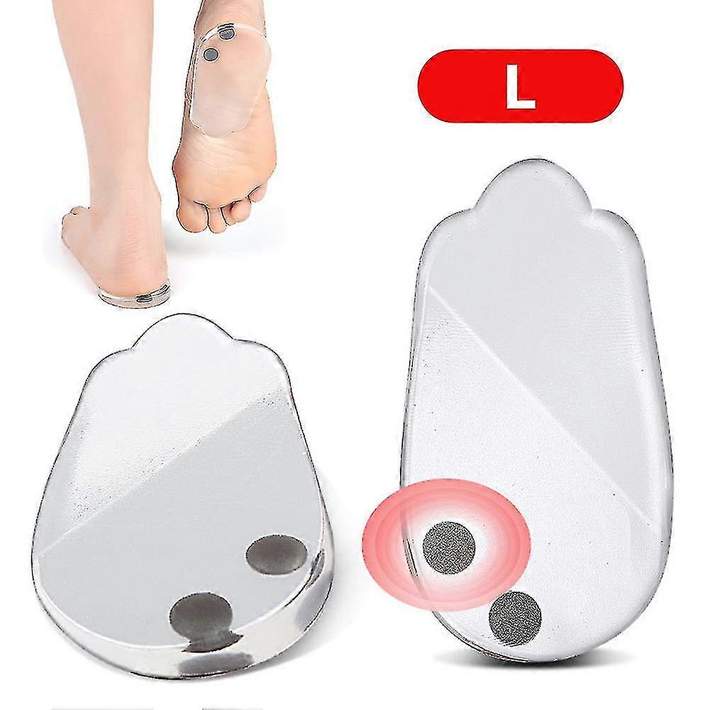 Medial Lateral Heel Insoles Corrector With Magnets Orthopedic Heel Pads