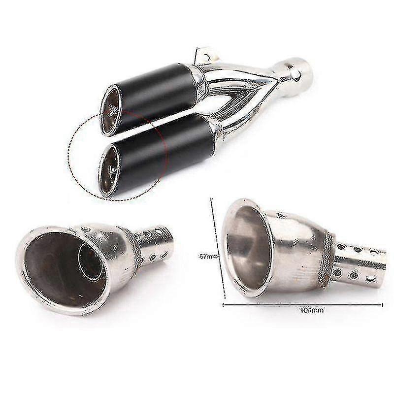 Motorcycle Exhaust Muffler Universal FrontMidEnd Catalyst