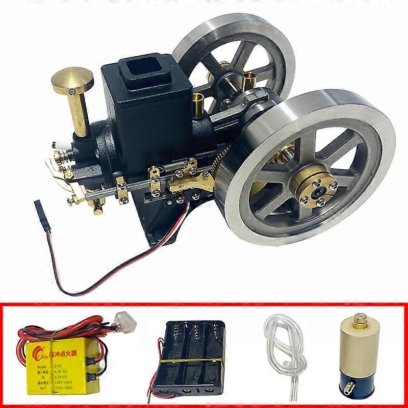 In Stock Gasoline Engine Model Black Internal Combustion Engine Model Technology Experimental Toy