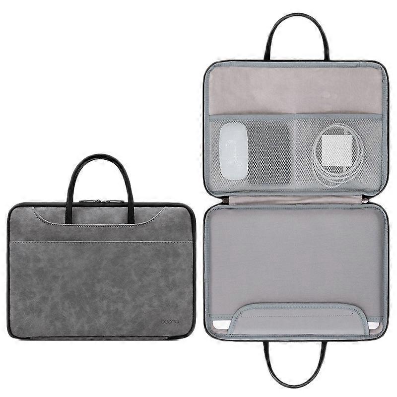Baona Portable Waterproof Computer Bag Gray Black