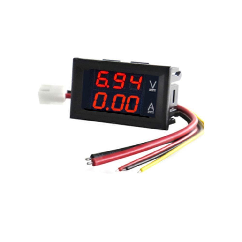 High Quality DC 100V 10A Voltmeter Ammeter Blue + Red LED Amp Dual Digital Volt Meter Gauge