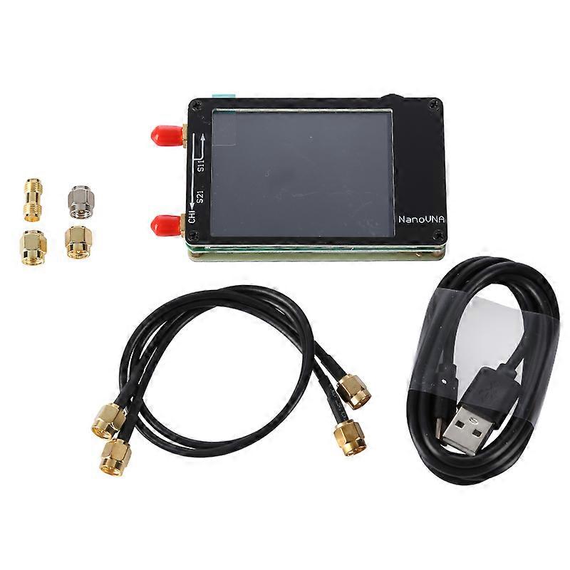 2.8 אינטש LCD להציג nanoVNA VNA HF VHF UHF UV מנתח רשת וקטורית אנטנה Analyzer + סוללה