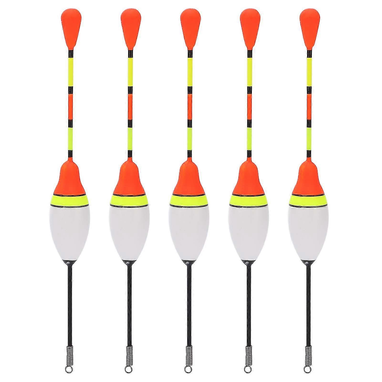 Corrosion-Resistant Plastic Fishing Floats with Visible Bright Colors Sensitive Spring Bobbers for Enhanced Bait Visibility