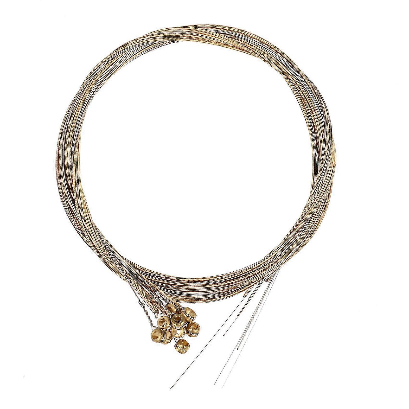 12 Pz Corde Per Chitarra In Acciaio Inox Sostituzione 12 Corde Set Per Parti Di Chitarra Accessori