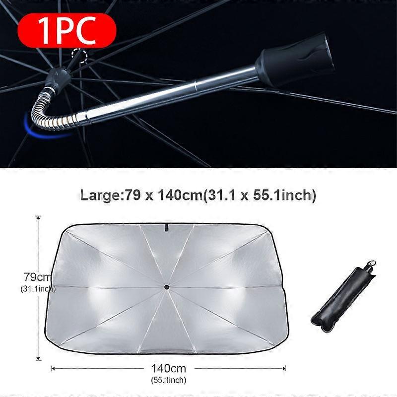 Umbrella Type Car Windshield Sunshade Car Front Shading Sun Shade Upgrade Auto Parasol for Car Window Summer Sun Protection